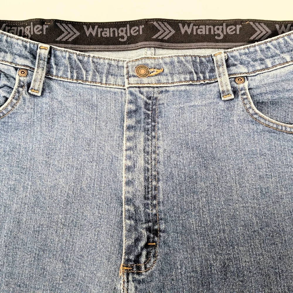 Wrangler Jeans Mens 38x32 Blue Denim Regular‎ Fit